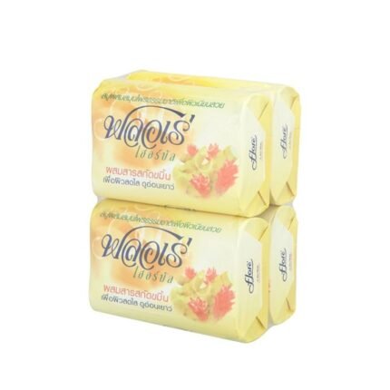 FLORE HERBAL SOAP 80G.X4 YELLOW