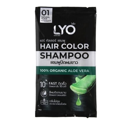 LYO HAIR COLOR SHAMPOO BLACK 30 ML