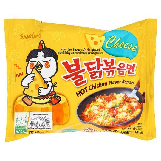 L0203010188.jpg SAMYANG HOT CHICKEN CHEESE FLAVOR 140 G - Image 1