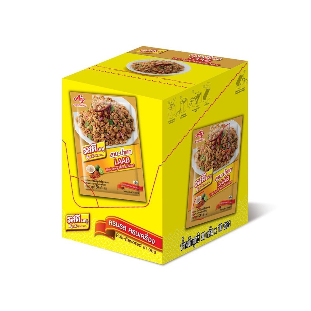 L0204070218.jpg ROSDEE MENU LAAB NAMTOK 30 G. X10 - Image 1