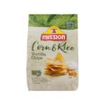 MISSION CORN AND RICE CHIPS 170G