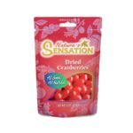 NATURE SENSATION DRIED CRANBERRIES 170G.