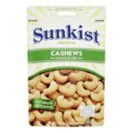 SUNKIST LIGHT SALT CASHEWS 160G