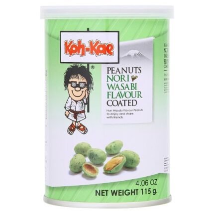 KOHKAE PEANUTS SNACK NORIWASABI 105G.