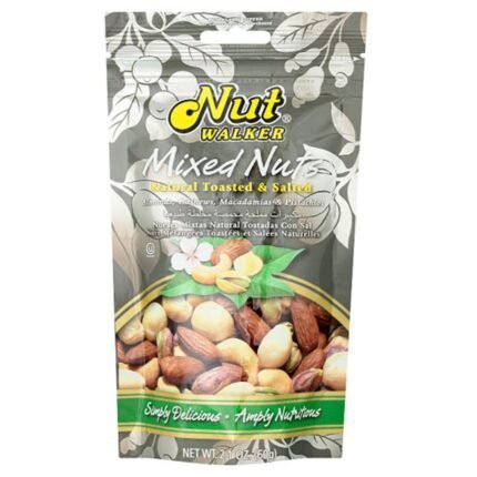 NUT WALKER MIXED NUTS NATURAL SALTED 60G