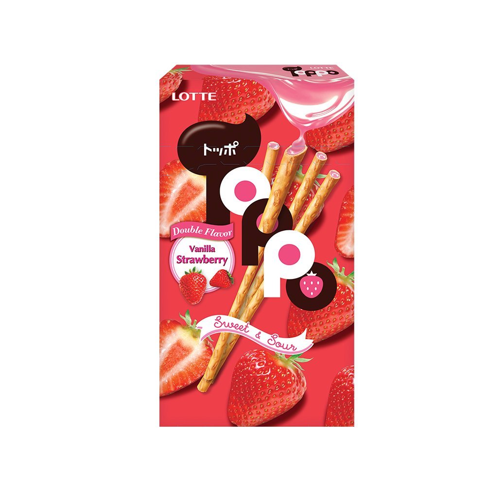 L0407070036.jpg LOTTE TOPPO STRAWBERRY 40G. - Image 1