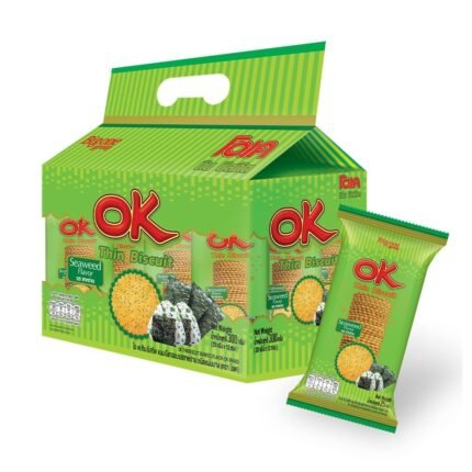 OK THIN BISCUIT SEAWEED 25G X12