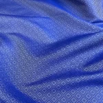 BLUE BROCADE SILK-12