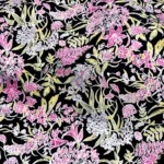 FLORAL PRINTED SILK-154