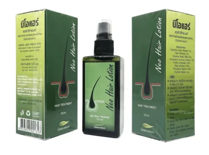 ORIGINAL Neo Hair Lotion Green Wealth Bangkok Herbs Treatment Regrowth Anti-Loss Oil + Roller