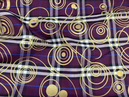 TARTAN PRINTED SILK-271